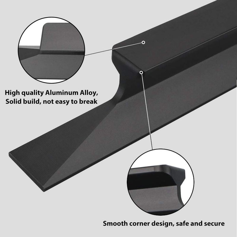 Peaha 10 Pack 6-1/4 inch Long Cabinet Handles Black Handles for Cabinets Black Drawer Pulls Modern Cabinet Pulls - Image 5